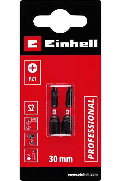 Einhell Accessory Pozidriv yıldız bits uç 30 mm PZ2 2 parça