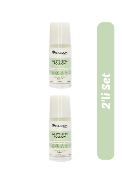 Whitening Roll On Deodorant Kokusuz 2’li Set | Hassas Ciltler Için | Alüminyum Içermez