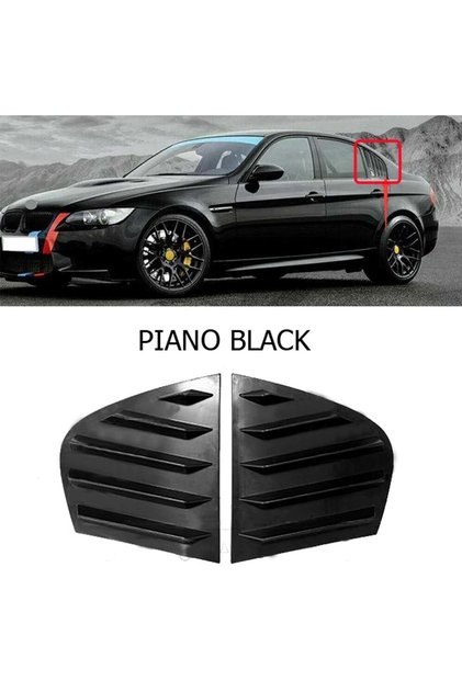 BMW E90 Kelebek Cam Vizörü (Plastik) Parlak Siyah 2004-2011