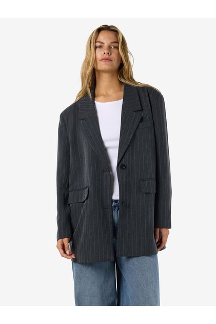 NMCELIA L/S OVERSIZE PINSTRIPE BLAZER
