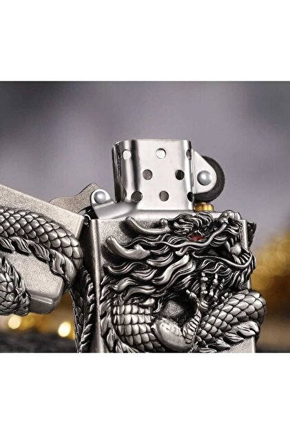 新品 ビンテージ ZIPPO DRAGON USA 1999年型 Zippo New Lighter dragon - Fiyatı, Yorumları