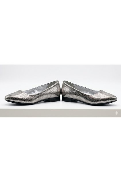 (Ayem) Stylish Casual Women's Flat Shoes Silver