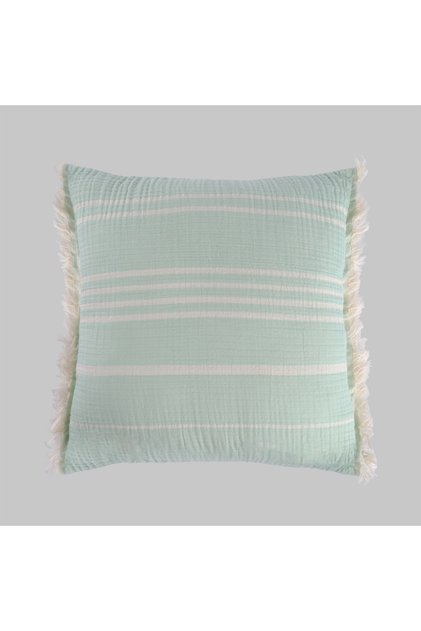 Mentha 100% Cotton Mint Throw Pillow