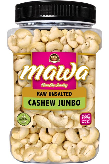 Raw Cashews Jumbo Unsalted 500g