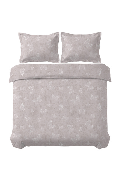 Karlis 100% Cotton Satin 200 Tc (80 Thread) Double Duvet Cover Set