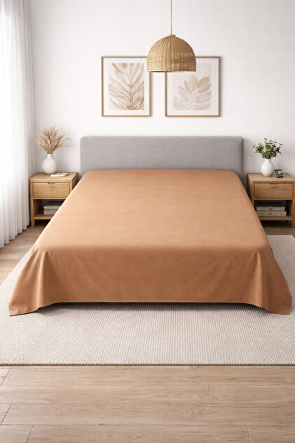 Double Flat Sheet 240X260 cm |   100% Cotton |   Soft and Breathable Fabric