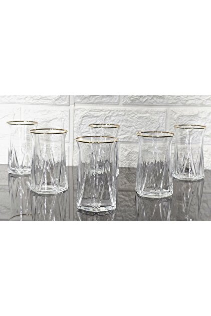 6 Pieces of Tea Cup - Zoe Real Gilding 170 ml