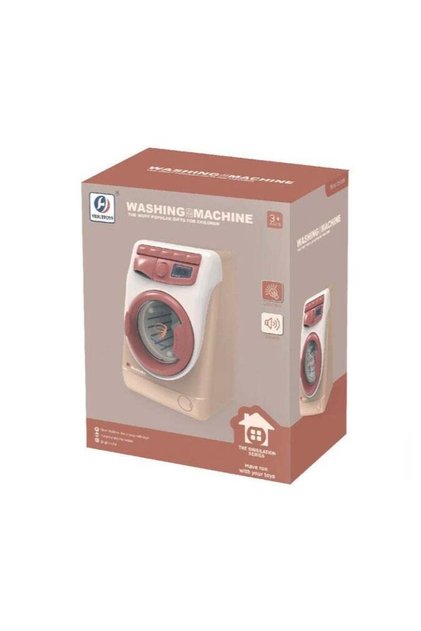 Mini Washing Machine Laundry Set for Kids with Realistic Light Sounds