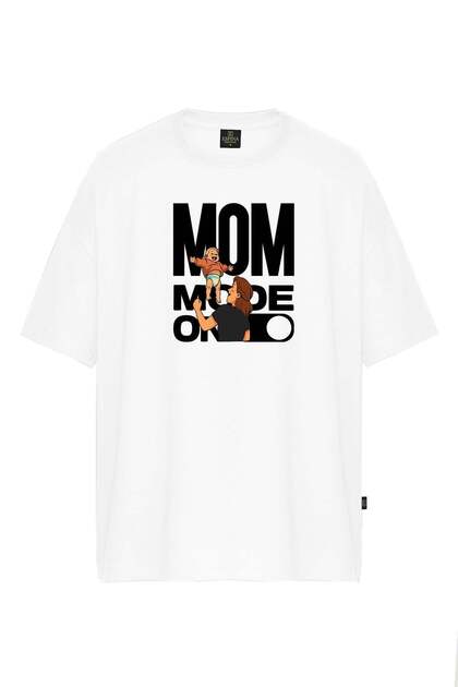 تي شيرت بأكمام قصيرة مطبوع عليه Mom Mode On Mother Boy