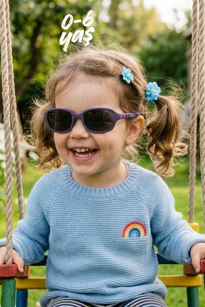 0 - 6 Years Old Baby Sunglasses Flexible Unbreakable Flexible Frame with Box Gift for Girls Boys Unisex