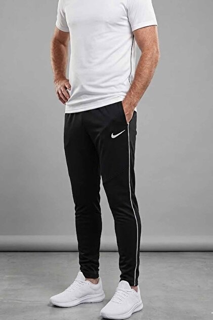 Nike Erkek Siyah Dri-FIT Günlük-Antrenman Eşofman Takımı - Slim
