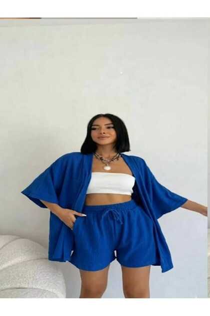 Women's Kimono Suit with Wraps Shorts