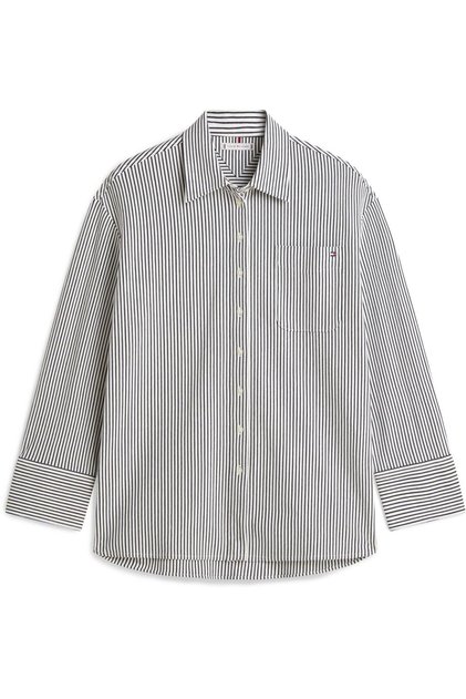 Kadın PIQUE STRIPE RLX SHIRT WW0WW47878-TH0FB