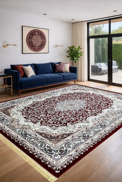 4 Metrekare - 6 Metrekare Modern Salon Ve Oturma Odası Halısı Yumuşak Doku Antialerjik Ipek Krem