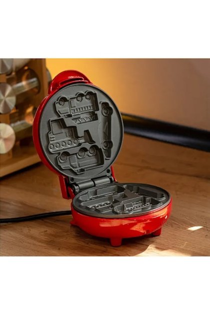 Μίνι Βαφλιέρα για Παιδιά, 550W, Κόκκινο