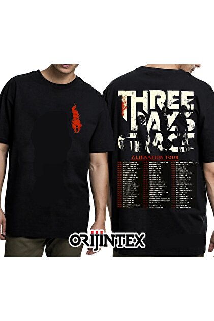 orijintex Three Days Grace Alienation Tour Concert 2026 Ön Arka