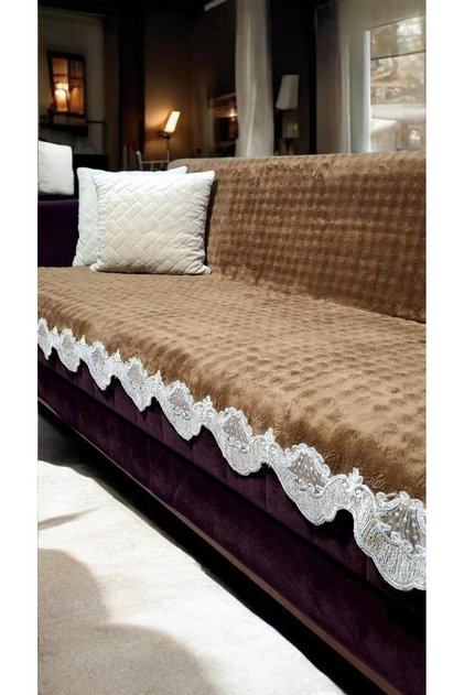 Super Soft Ultra Soft Fabric Bubble Patterned Lace Non-Slip Sofa Cover Luxury 170X210