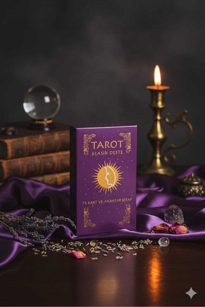 78'li Klasik Tarot Kartları Destesi - Türkçe Başlangıç Rehberli Kitapçıklı Tam Set