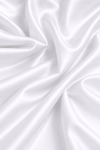 White Matte Satin Fabric, 150 cm Wide