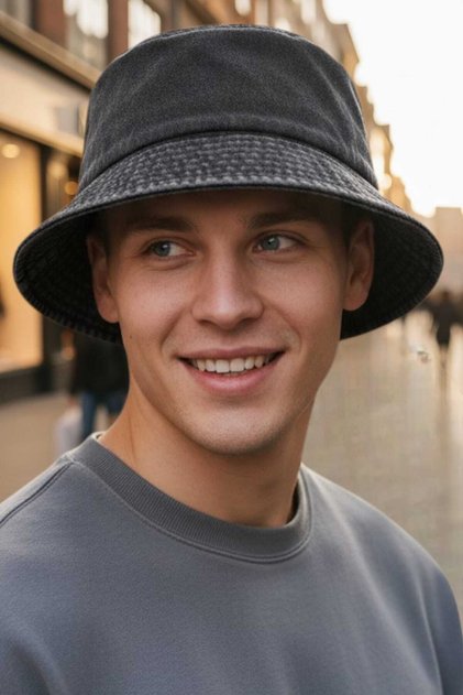 Men's Vintage 100% Cotton Bucket Hat