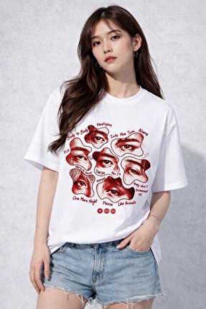 puolikuu Arirang World Tour BTS Baskılı Oversize Tshirt - Fiyatı