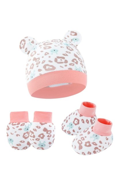 – Cozy Bundle Baby Hat, Mittens & Socks Set - Multicolor - 0M to 6M