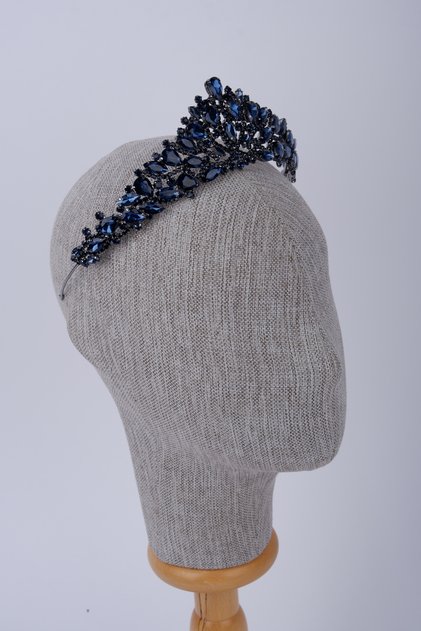 Sultan Model Stone-Studded Henna Crown Bridal Bouquet and Dress Accessory Queen Crown