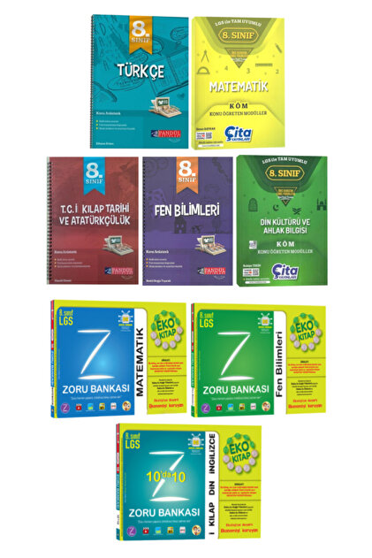 Tonguç Yayınları 8.Sınıf-LGS Türkçe+Matematik+İnkılap Tarihi ve
