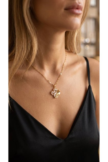 316 L Steel Necklace, Tarnish Resistant, with Hypoallergenic Heart Figures (2 Years Importer Guarantee)