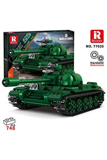 REOBRIX 55027 Füze Tank Kumandalı&Motorlu Yaratıcı Yapı Blok Seti