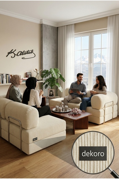 Dekoro MAXIX 300x200 Modüler Koltuk Takımı 50 DNS Bondex Fitilli