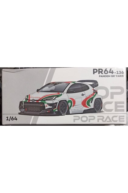 Pop Race Pandem Gr Yaris Rally Livery Pr64-0136 1/64 Model Car Rally Look