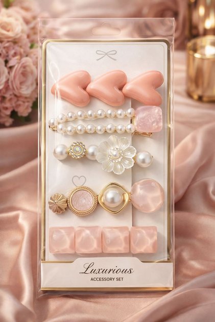 Hei Pearl Bloom Buckle Set