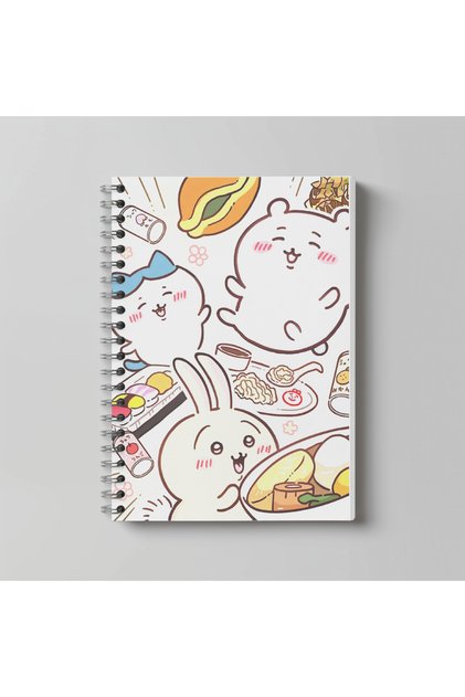 Chiikawa Defter A4 Boy 60 Yaprak Çizgisiz Karakter Baskılı