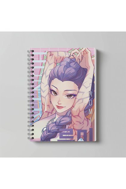 K POP DEMON HUNTERS Anime A4 Format 60 de coli Fără margini Imprimat cu personaje