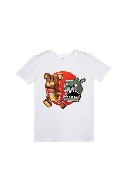 Super Bear Adventure Printed Design Children's T-Shirt