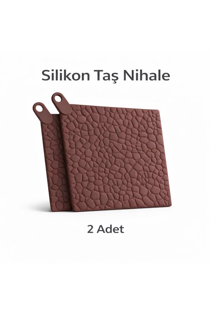 2 Adet Kahverengi Silikon Nihale