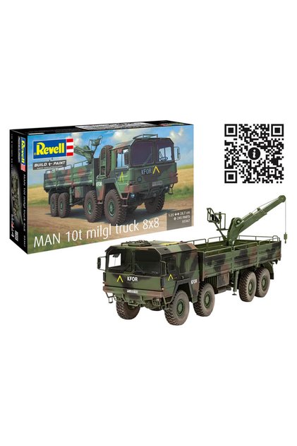 Maket Model Kit Askeri Araçlar MAN 10t milgl 8x8 3367
