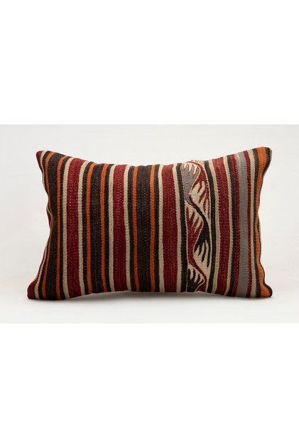 Vintage Pillow Cushion Cover Made from Handmade Old Kilim, 40X60 Cm, Wool