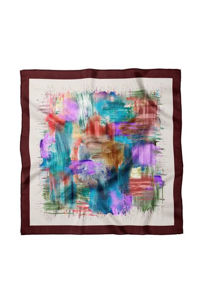 Geometric Patterned Scarf / Bandana 50X50Cm