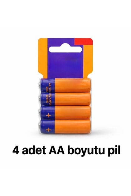 ZİVENTA 4 Adet AA Kalem Pil Seti Süper Heavy Duty Uzun Ömürlü