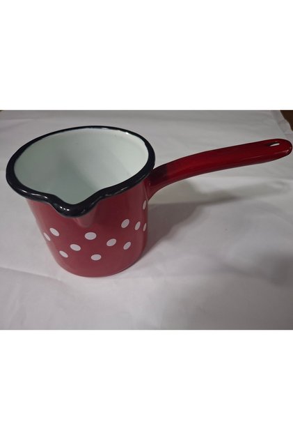 Ibric Vef, 2 straturi de tabla emailata,H10cm, diametru 11cm, 700ml