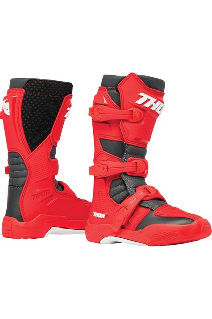 Cizme copii atv/cross Blitz XR, culoare rosu/negru, marime 37