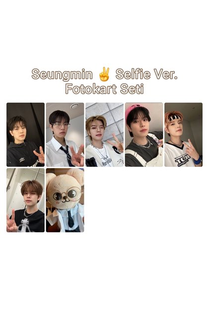 Sntay STRAY KIDS Seungmin selfie vers fotokart seti - Fiyatı