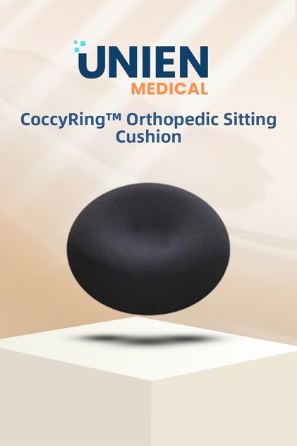 Coccyring ™ Orthopedic Seating Ring Cushion – Tailbone Support, Seat and Chair Cushion