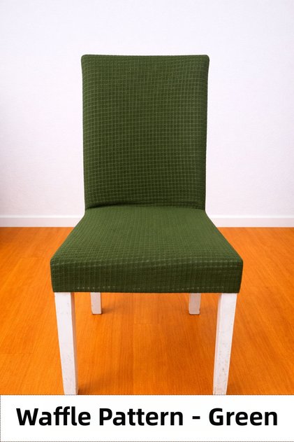 Quality Lycra Piece Fabric Checkered Pattern Chair Cover, Elastic, Stretchy Piece Chair Cover 1 Piece