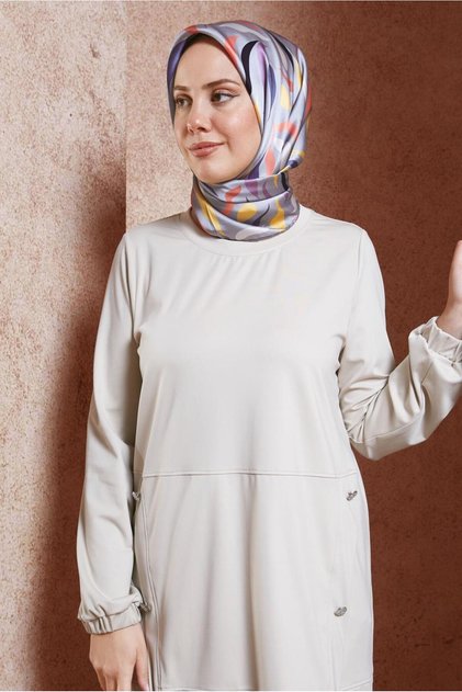 Eșarfă de mătase ALVINA 18736 - Design simplu și elegant
