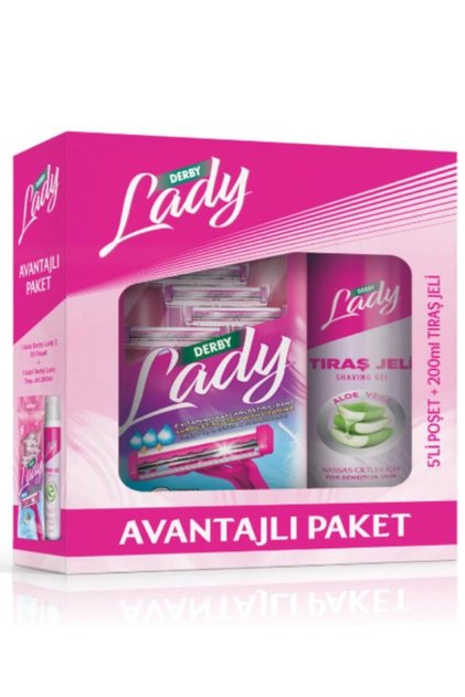 Lady Permatik Poşet 5 Li Traş Jeli Avantaj Paket