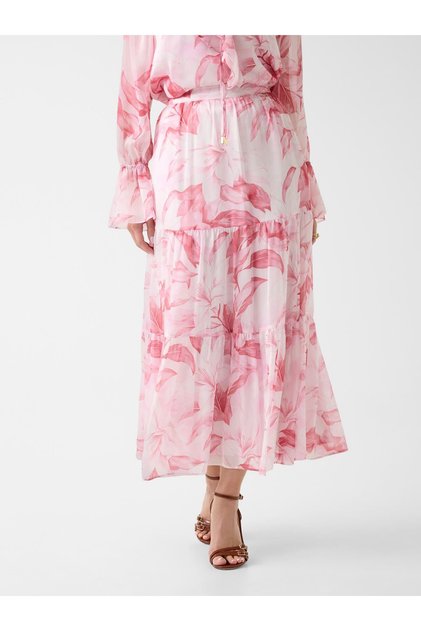 Printed maxi skirt