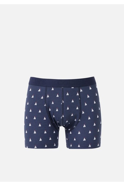 Printed Navy Blue Men's Underwear